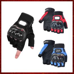 ST198 1Pair Man Half-Finger Motorcycle Gloves Summer Racing Cross-Country Anti-Fall Breathable Shock Absorbed Gloves M/L/XL/XXL