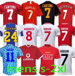 CANTONA Retro 2002 Soccer jersey football Giggs SCHOLES Beckham Solskjaer KEANE 04 06 07 08 09 98 99 90 92 94 96 86 88 NISTELROOY KEANE ROBSON man Rooney UTD