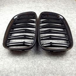 Pair Front Glossy M Colour Air Intake Grilles For BMW 5 Series GT F07 528i 535i 550i 2009-201N Car Replacement Mesh Grille