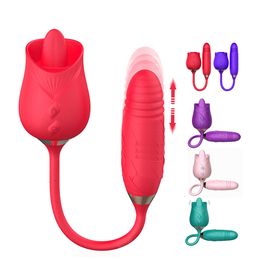 Full Body Massager Sex toys masager Vibrator Red Rose Clit Sucking Nipples Stimulator for Female Couple Toys Y368 9HHV BWXD