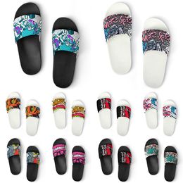 Custom Shoes PVC Slippers Men Women DIY Home Indoor Outdoor Sneakers Customised Beach Trainers Slip-on color304