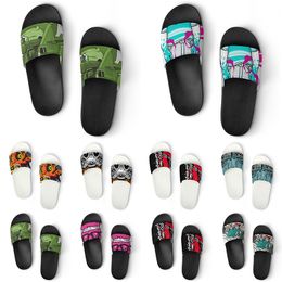 Custom Shoes PVC Slippers Men Women DIY Home Indoor Outdoor Sneakers Customised Beach Trainers Slip-on color173