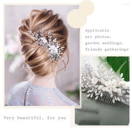 Headpieces HP319 Soft Clay Flower Rhinestone Bride Headwear Comb Wedding Hair Accessories Girl Prom Party Ornaments Handmad Tiara