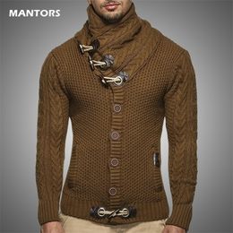 Mens Sweaters Winter Slim Sweater Turtleneck Warm Cardigan Streetwear Fashion Casual Knitwear Sweatercoat Jackets 221115