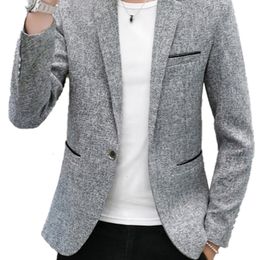 Men's Suits Blazers Fashion Casual Cotton Slim Korea Style Suit Masculino Male Jacket Clothing Plus Size 4XL 221114