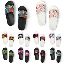 Custom Shoes PVC Slippers Men Women DIY Home Indoor Outdoor Sneakers Customised Beach Trainers Slip-on color192