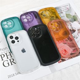 TPU Case for Apple iphone 14 Pro Max Plus 13 12 11 Protective Transparent Cover Big Eyes Cases