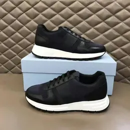 Sneakers Sporty Shoes Casual Shoe Downtown Leather White Black Blue Red Rubber Sole Trainer Triangle Logo Man Woman 03