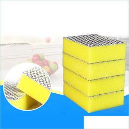 Sponges Scouring Pads Sponges Scouring Pads Double Side Cleaning Dishwashing Sponge 10 Pcs Lot Durable Kitchen Bathroom Cloth Pad Dhilf