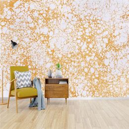 Wallpapers Nordic Modern Style Abstract Patterns Gold Wall
