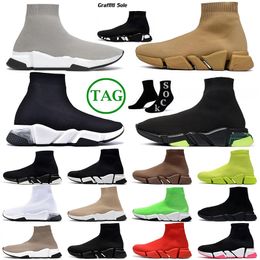 2024 des chaussures designer sock sports shoes speed trainers booties womens mens tripler etoile vintage sneakers socks boots platform casual shoe socks jogging