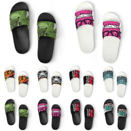 Custom Shoes PVC Slippers Men Women DIY Home Indoor Outdoor Sneakers Customised Beach Trainers Slip-on color152