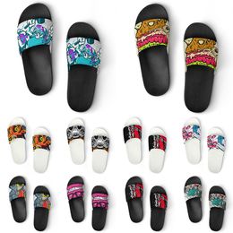 Custom Shoes PVC Slippers Men Women DIY Home Indoor Outdoor Sneakers Customised Beach Trainers Slip-on color261