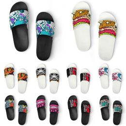 Buty niestandardowe Kapcie PVC Mężczyźni Kobiety DIY Home Home Sneakers na zewnątrz Dostosowane trenery plażowe Slip-On Color254