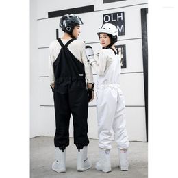 Skiing Pants Ski One Piece Wear Overalls Men Women Waterproof Winter Warm Windproof Outdoor Snowboard Suits Snow Jumpsuits