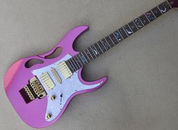 Pink Electric Guitar with Black Pickguard Rosewood Fretboard 24 Frets Can be Customised