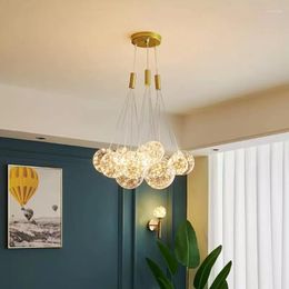 Pendant Lamps Led Dining Room Chandelier Nordic Children's Bedroom Kitchen Bar Decoration Light Strip String Lights