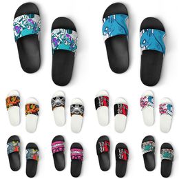 Custom Shoes PVC Slippers Men Women DIY Home Indoor Outdoor Sneakers Customised Beach Trainers Slip-on color263