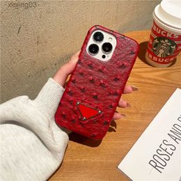 Fashion Letter Phone Case Ostrich Pattern Phones Cases Classic Luxury Designer Mens Womens iPhone 13 11 12 pro 7 8 X XS High Quality xinjing03