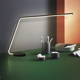 Table Lamps Modern Creative Long Arm LED Lamp For Office Reading Desk Light Bedside Study Eye Protect US/EU Plug Dimable