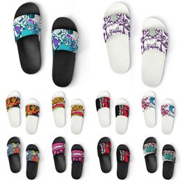 Custom Shoes PVC Slippers Men Women DIY Home Indoor Outdoor Sneakers Customized Beach Trainers Slip-on color281