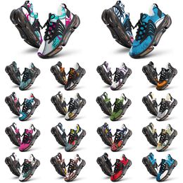 Elastic Running Shoes Custom Shoes Men Women DIY White Black Green Yellow Red Blue Mens Trainer Outdoor Sneakers Size 38-46 color68