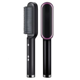 Hair Straighteners Multifunctional Professional Straightener Tourmaline Ceramic Curler Brush Comb Curling Iron 221115