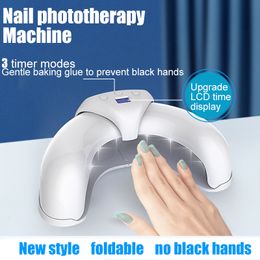 Nail Dryers Drying Lamp LED for s Dryer Curing All Gel Polish Foldable Art P otherapy Machine Home Use 221031