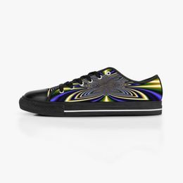 Men Stitch Shoes Custom Sneakers Hand Paint Canvas Women Fashion Grape Low Breathable Walking Jogging Trainers