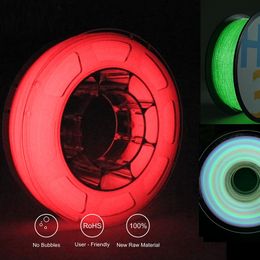 Printer Ribbons Glowing In The Dark 1 75mm 3D Filament Luminous Sublimation Material for 3d Printing Glow Ranibow Red Firefly Green 221114