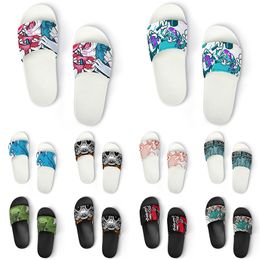Custom Shoes PVC Slippers Men Women DIY Home Indoor Outdoor Sneakers Customized Beach Trainers Slip-on color23