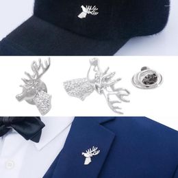 Brooches SAVOYSHI Silver Plated Deer Men Lapel Pin Pins Fine Gift For Mens/Ladies Collar Party Engagement Jewellery