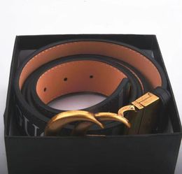 2023 Male and female designer belt buckle leather width 3.8cm belt boxes