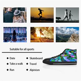 Canvas Drees Men shoesShoes Sneakers Custom Women Fashion Black White Mid Cut Breathable Walking Jogging Trainers631195