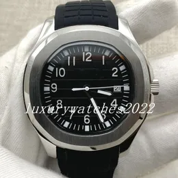 ZR Factory Mens Watch 40mm Black Dial Skeleton Rubber Strap Transparent Back Automatic Movement Mechanical 5167A-001 Sapphire Glass Wristwatch Super Quality