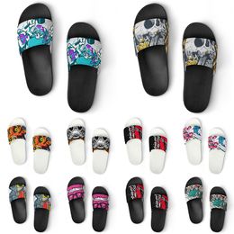 Custom Shoes PVC Slippers Men Women DIY Home Indoor Outdoor Sneakers Customised Beach Trainers Slip-on color257