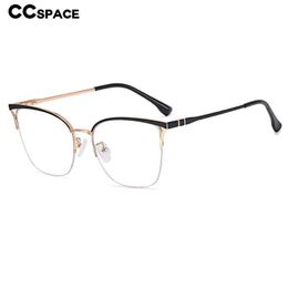 Sunglasses Frames 54825 Transparent Computer Glasses Frame Women Anti Blue Light Metal Spring Leg Eyewear Blocking Glasses Optical Eyeglass T2201114