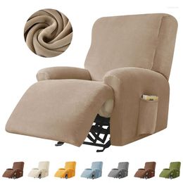 Chair Covers Velvet Fabric Recliner Cover All-inclusive Massage Chivas Sofa Non-slip Armchair Slipcover Furniture Protectors