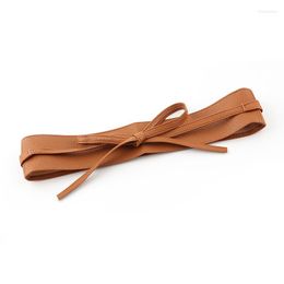 Belts 2022 Ladies All-match Spring Summer And Autumn Dress Clothing Accessories Wide Ribbon Bow Belt
