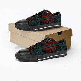 GAI GAI Men Shoes Custom Sneakers Hand Paint Canvas Women Fashions Black Green Low Breathable Walking Jogging Trainers