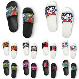 Custom Shoes PVC Slippers Men Women DIY Home Indoor Outdoor Sneakers Customized Beach Trainers Slip-on color242