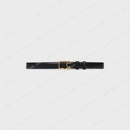 Gold Frame Buckle Designer Belts Smooth Leather Woman Luxury Belt Man Fashion Waistband 2.5cm Width Womens Girdle Ladies Black Belt