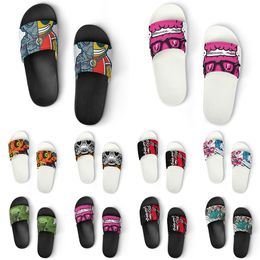 Custom Shoes PVC Slippers Men Women DIY Home Indoor Outdoor Sneakers Customised Beach Trainers Slip-on color240