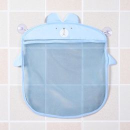 Storage Bags Wall Hanging Bathroom Knitted Net Mesh Bag Baby Bath Toys Make Up Organizer Container 39X35CM