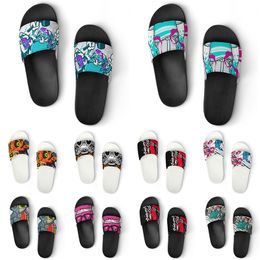 Custom Shoes PVC Slippers Men Women DIY Home Indoor Outdoor Sneakers Customized Beach Trainers Slip-on color262