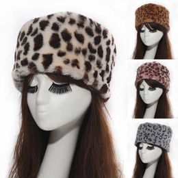 Other Fashion Accessories Cycling Caps Masks Women Hats Lady Russian Thick Fluffy Faux Fur Hat Headbands Winter Earwarmer Ski Hat Female Headband Autumn T2201114