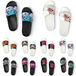 Custom Shoes PVC Slippers Men Women DIY Home Indoor Outdoor Sneakers Customised Beach Trainers Slip-on color252