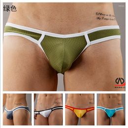 Underpants Brand Sexy Mens U Pouch Underwear Men's Low-Waist Mesh Fabric Briefs Special Offer Wholesale Price