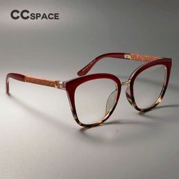 Sunglasses Frames 45074 Optical Lady Square Glasses Frames Women Shiny Red Color EyeGlasses Fashion Eyewear T2201114