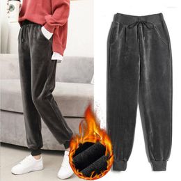 Hunting Pants Women Winter Warm Sweatpants Thick Trousers Plus Size Long Velvet Leggings Casual Warming Sports